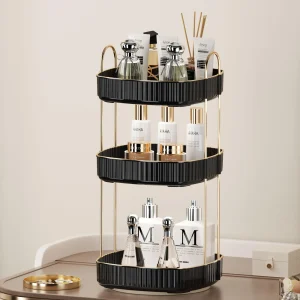 Spinning Counter Makeup Organizer