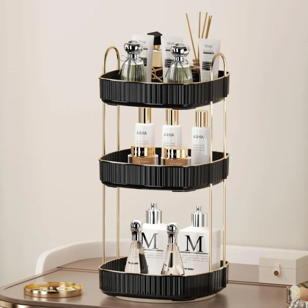 Spinning Counter Makeup Organizer