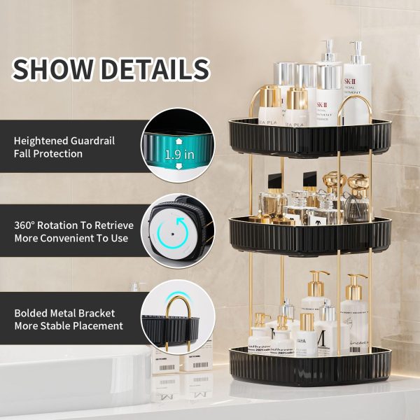 Spinning Counter Makeup Organizer