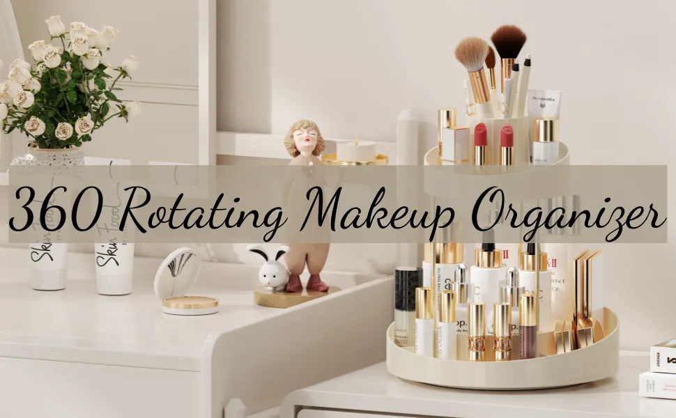 360 Rotating Makeup counter Organizer