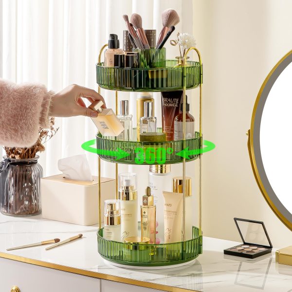 Rotating Makeup Counter Organizer
