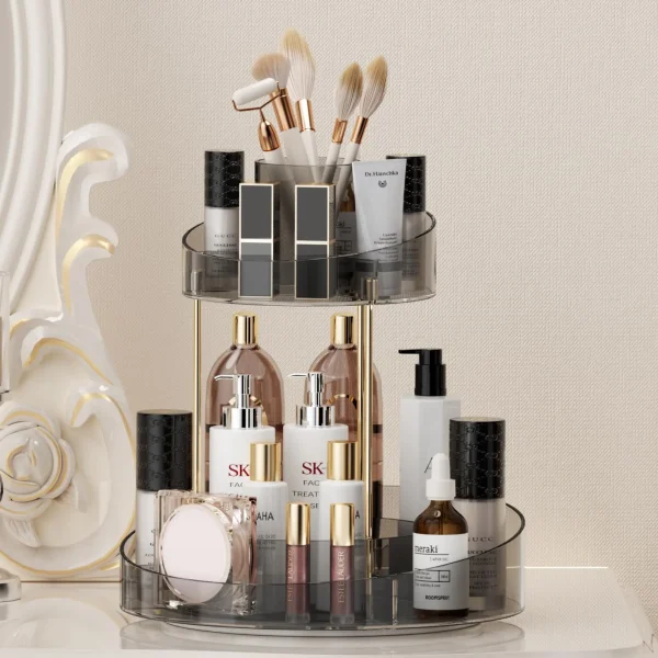 Bathroom Counter Organizer Rotating