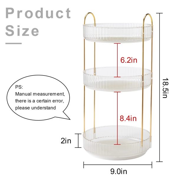 Rotating Countertop Organizer Tray