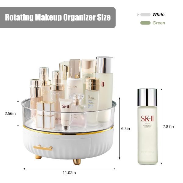 Large Capacity Bathroom Counter Organizer with Drawer