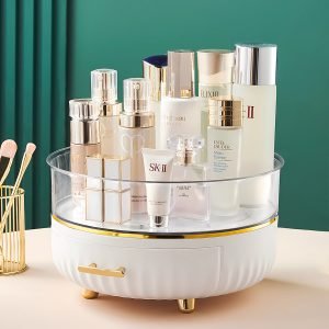Large Capacity Bathroom Counter Organizer with Drawer