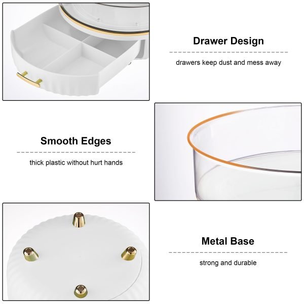 Large Capacity Bathroom Counter Organizer with Drawer