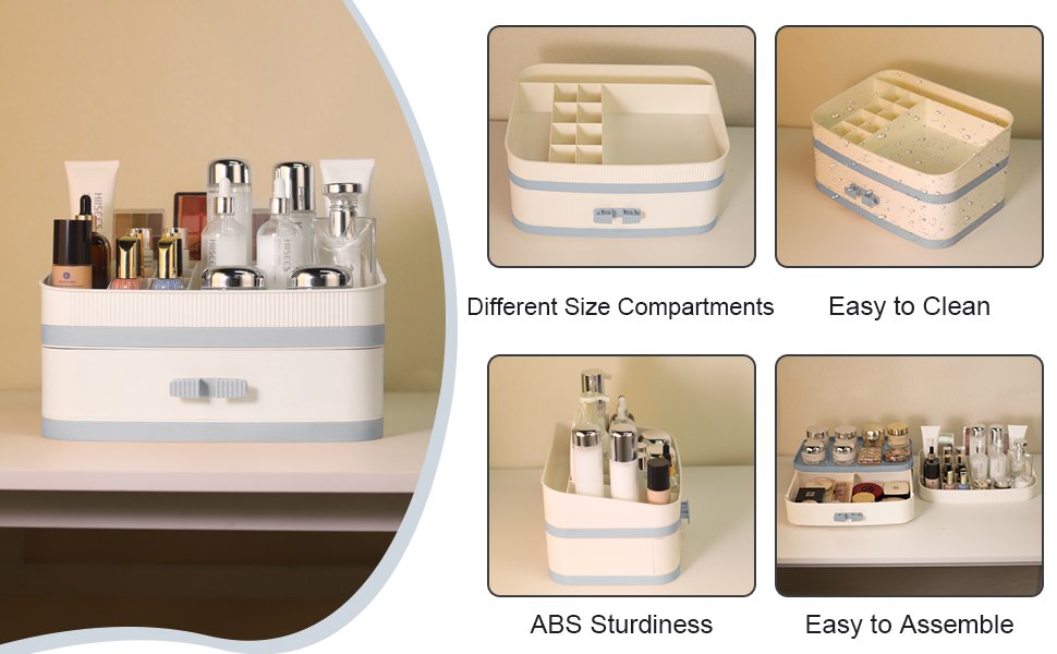 product show-makeup counter organizer with drawer