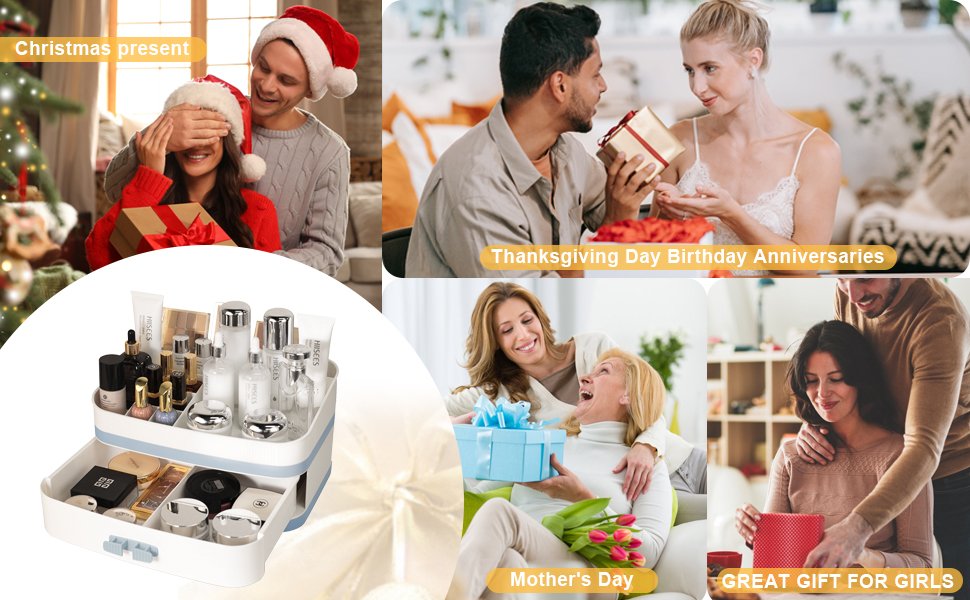 it's a great gift-makeup counter organizer with drawer