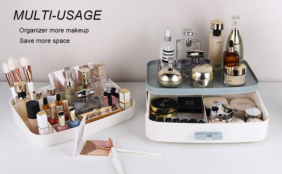 product show-makeup counter organizer with drawer