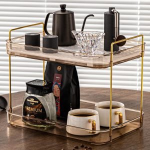 Large Capacity Counter Storage Organizer with Drain Board