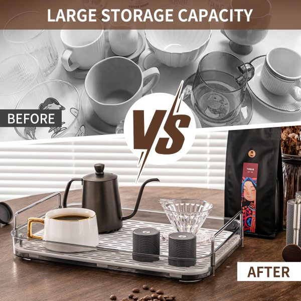 Large Capacity Counter Storage Organizer with Drain Board