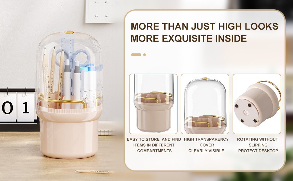 product show-Makeup Brush Holder with Lid