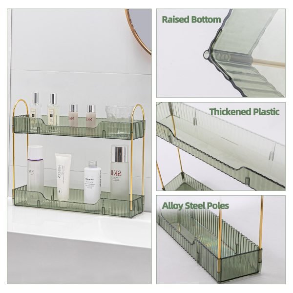 Narrow Makeup Counter Organizer