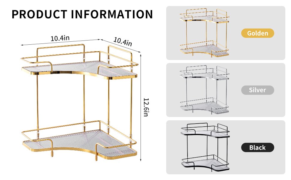 product size-bathroom cosmetic countertop organizer