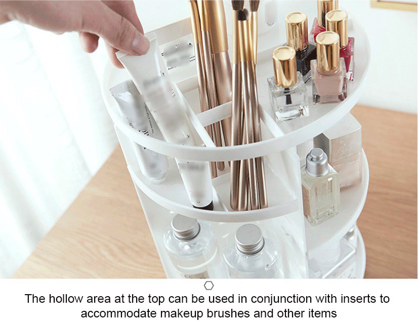 Rotating cosmetic Organizer Shelf