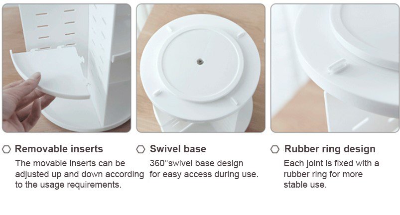 Rotating cosmetic Organizer Shelf