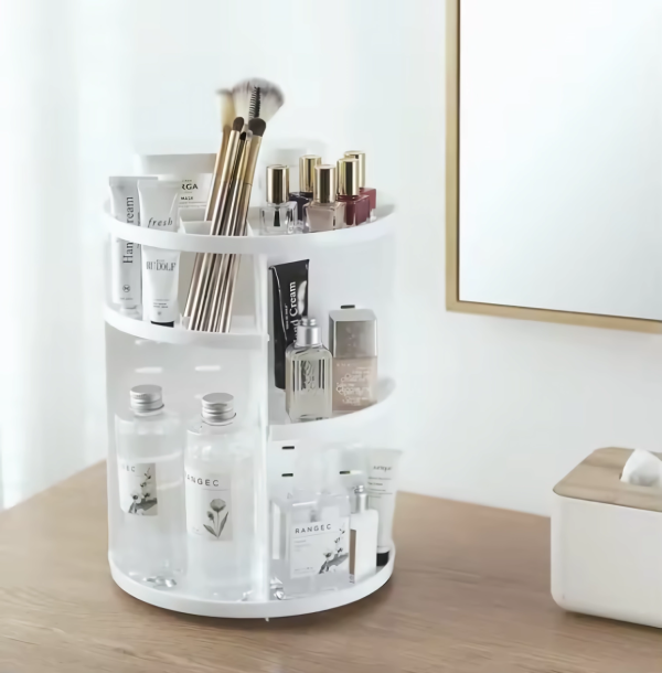Rotating cosmetic Organizer Shelf