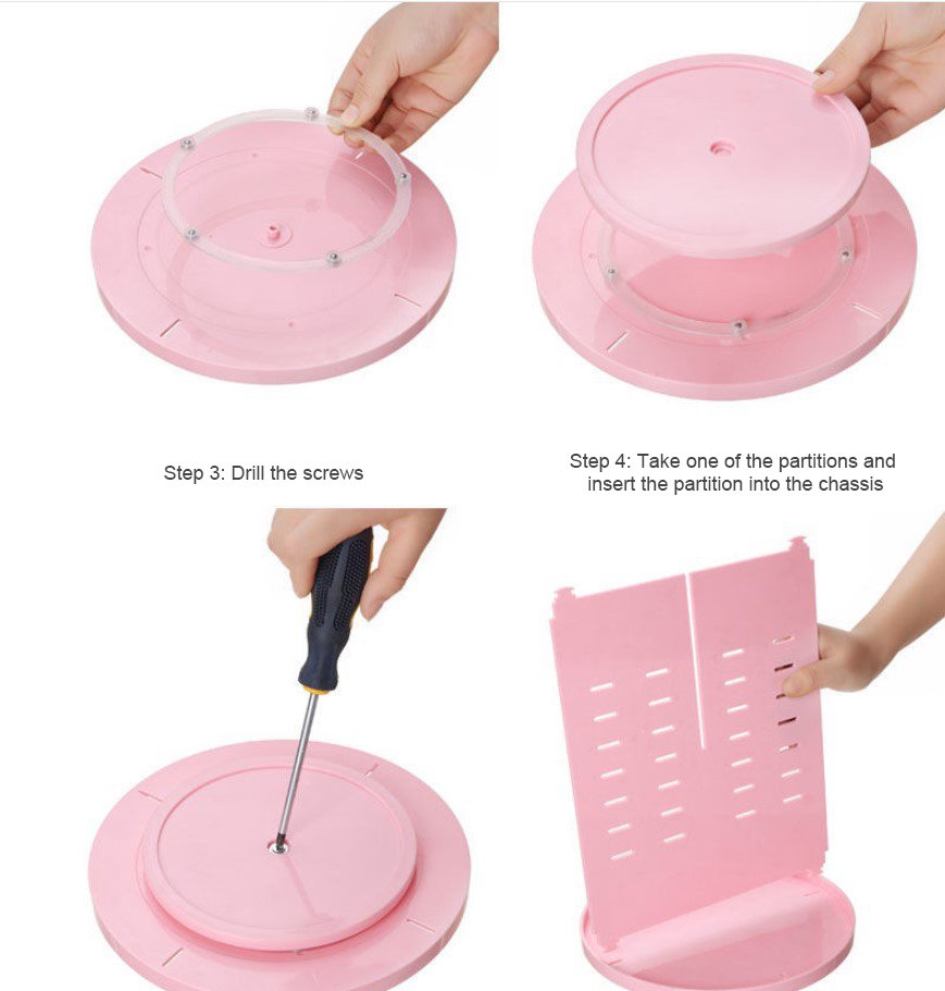 Rotating cosmetic Organizer Shelf