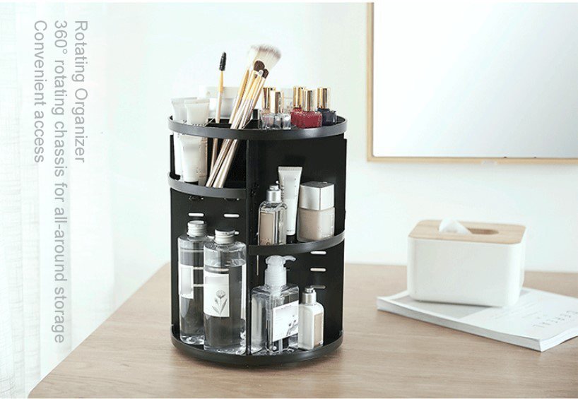 Rotating cosmetic Organizer Shelf