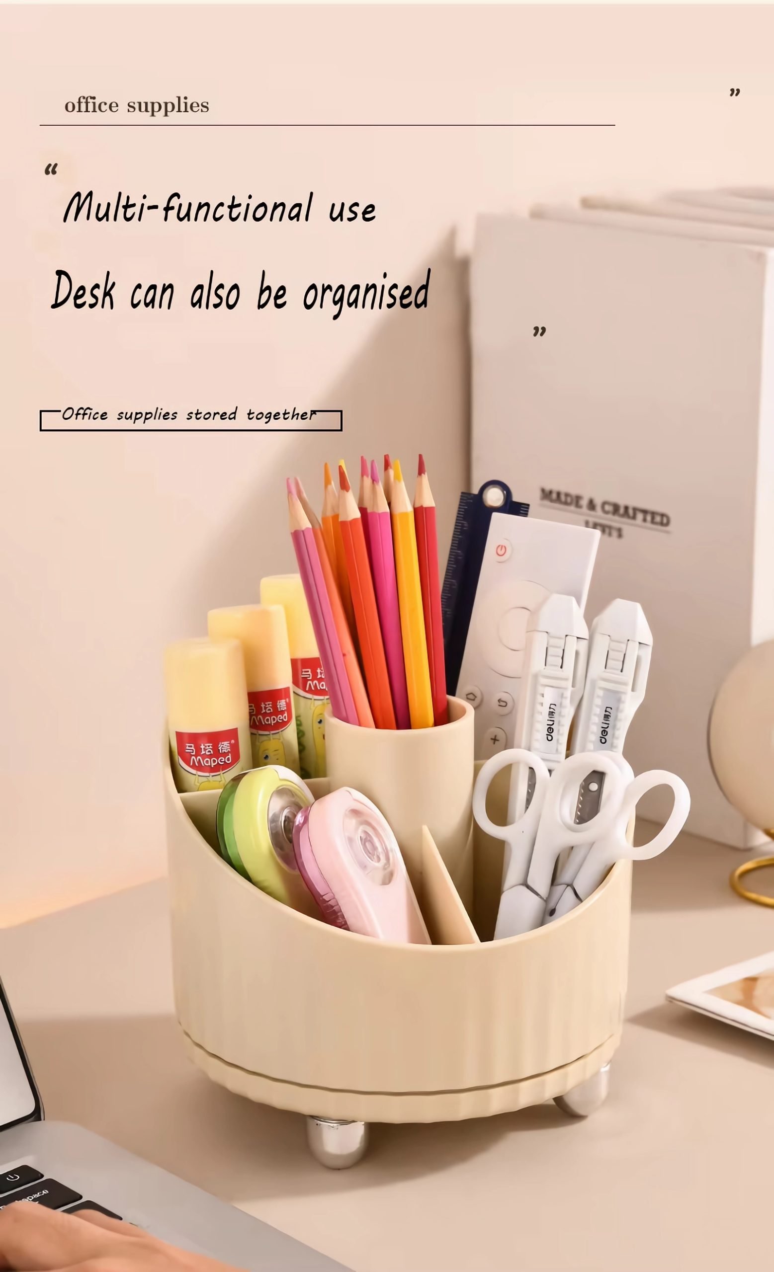 360 Degree Rotating Lipstick Makeup Brush Organiser 