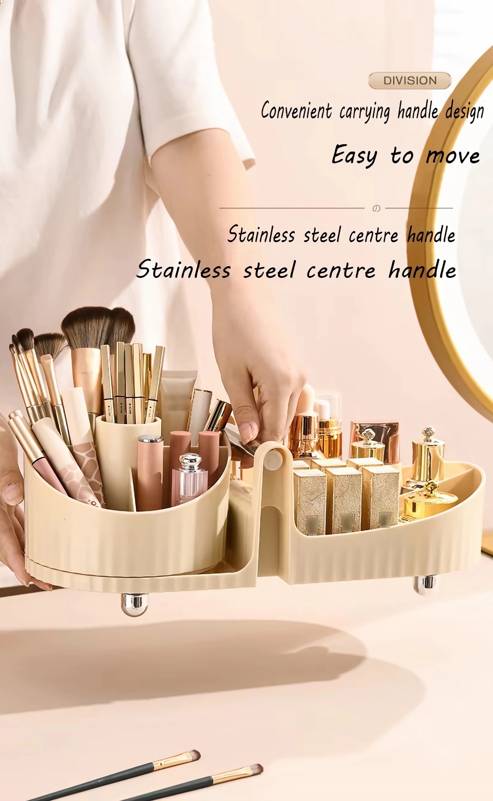 360 Degree Rotating Lipstick Makeup Brush Organiser 
