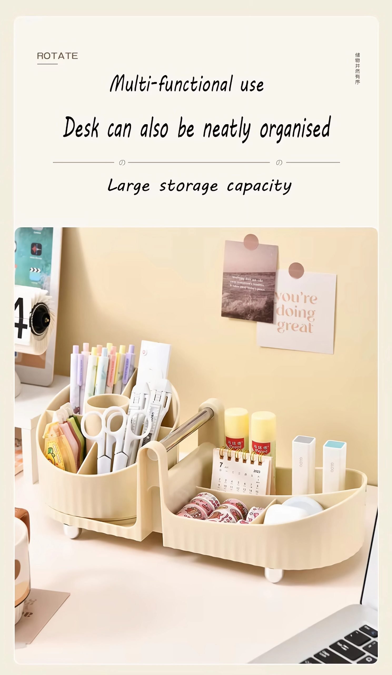 360 Degree Rotating Lipstick Makeup Brush Organiser 