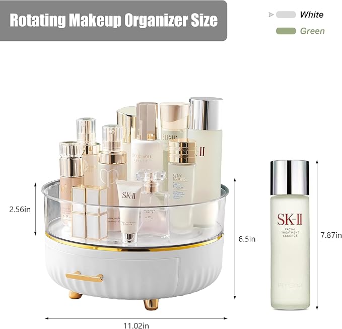 size-360 Rotating Makeup Organizer for Vanity