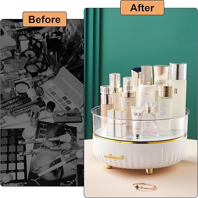 size-360 Rotating Makeup Organizer for Vanity