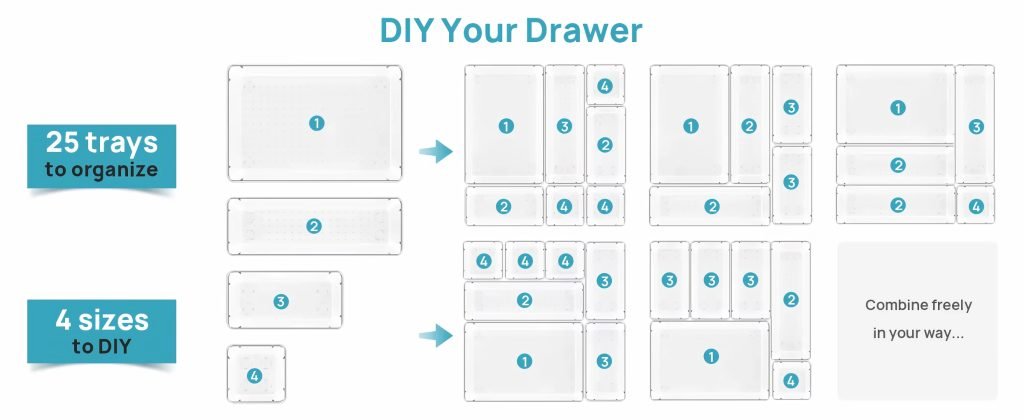 Built-In Drawer Organizer Set 