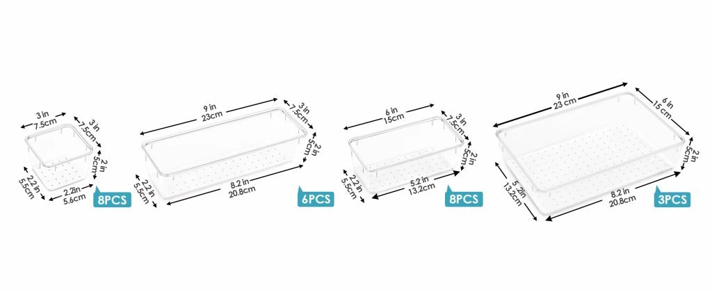Built-In Drawer Organizer Set 