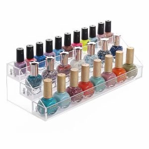 Transparent sunglasses display rack