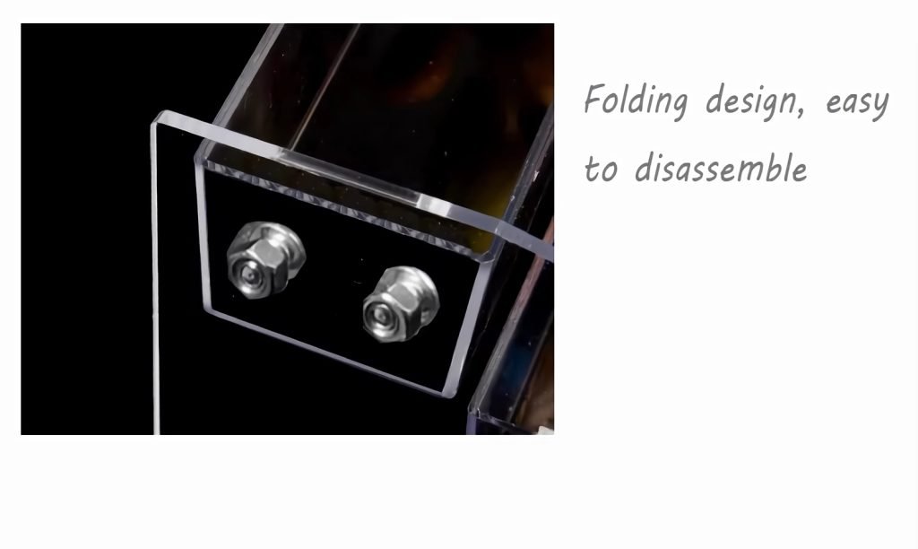 Transparent sunglasses display rack 