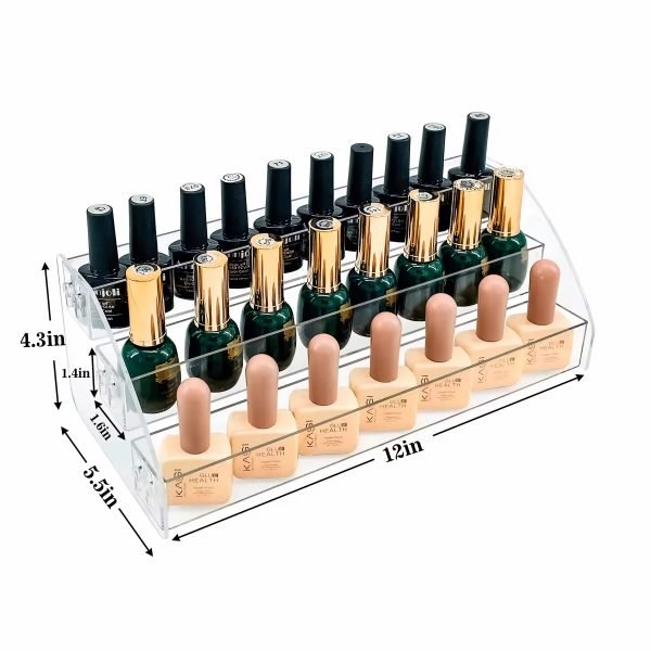 Transparent sunglasses display rack