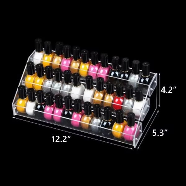 Transparent sunglasses display rack