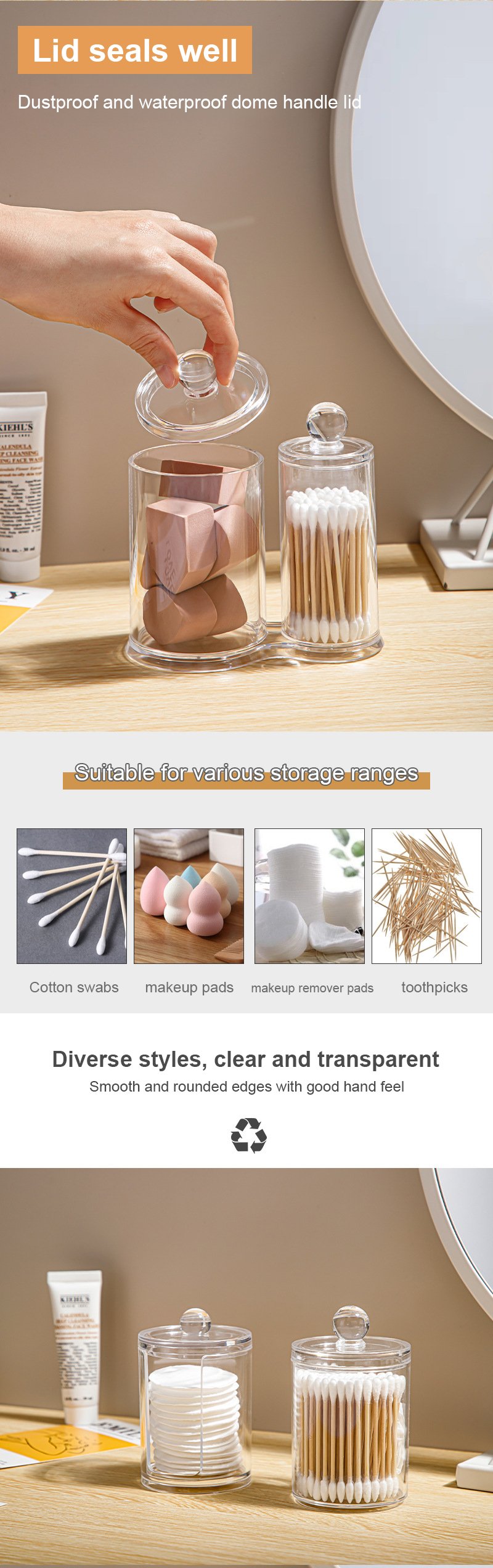 cotton swab pad holder